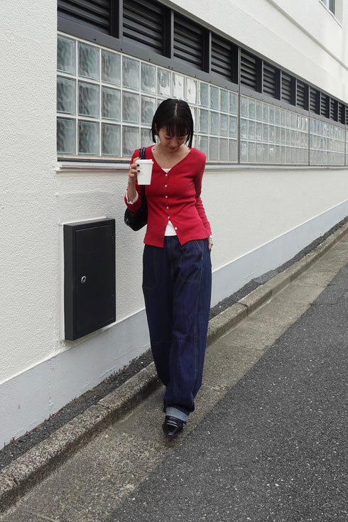 ニットフィットカーデ